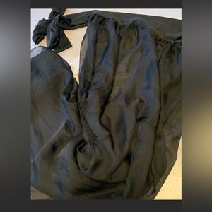 Sheer maxi skirt coverup